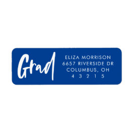 Afstuderen leuk, gedurfd modern afstudeerder retur etiket