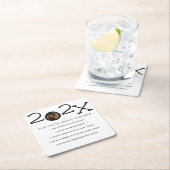 Afstuderen Leuke Feiten Aangepaste Foto Kartonnen Onderzetters (Insitu)