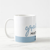 Afstuderen Lichtblauw | Robin Egg Brush Script Koffiemok (Links)
