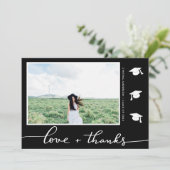 Afstuderen liefde en Bedankt script foto | Black (Staand voorkant)