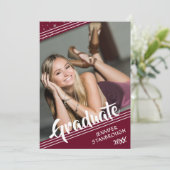 Afstuderen, lijnen en sterren | bewerkbare kleur | kaart (Staand voorkant)