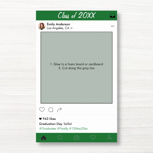 Afstuderen Lijst Prop Foto Booth Poster