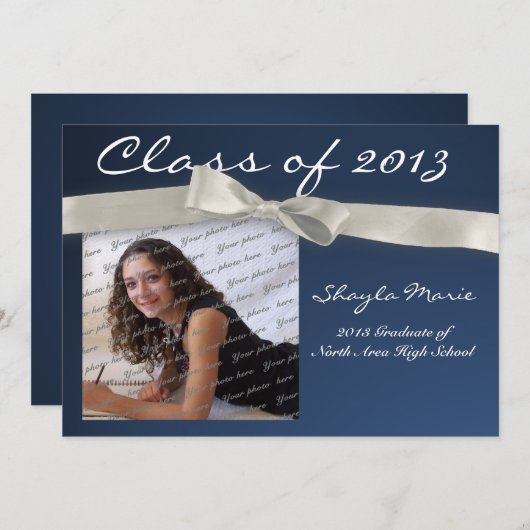 Afstuderen lint kaart (Voorkant / Achterkant)