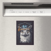 Afstuderen Llama Illustratie Magneet (Insitu (Vaatwasser))