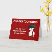 Afstuderen Llama Kaart (Gele Bloem)