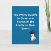 Afstuderen Llama Kaart (Voorkant)