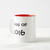 Afstuderen Llama Tweekleurige Koffiemok (Voorkant links)