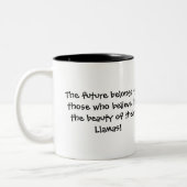 Afstuderen Llama Tweekleurige Koffiemok (Links)