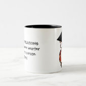 Afstuderen Llama Tweekleurige Koffiemok (Center)