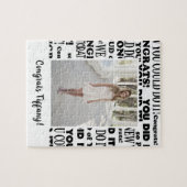 Afstuderen Lovely Congrats Foto Legpuzzel (Horizontaal)