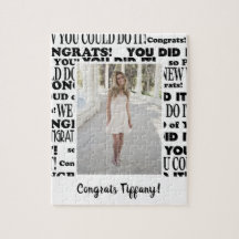 Afstuderen Lovely Congrats Foto