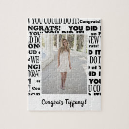 Afstuderen Lovely Congrats Foto Legpuzzel