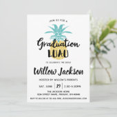 Afstuderen Luau Graduation Party Open House Kaart (Staand voorkant)