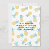 Afstuderen Luau Graduation Party Open House Kaart (Achterkant)