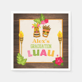 Afstuderen Luau Paper Napkins - Boy Servet