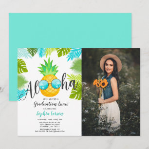Afstuderen Luau Party Invitation Pananapple Afstud Kaart