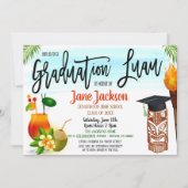 Afstuderen Luau - Uitnodiging tot feestvieren (Voorkant)