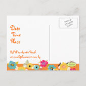 Afstuderen Luau Uitnodigingen/DIY achtergrond Uitnodiging Briefkaart (Achterkant)