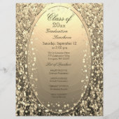 Afstuderen Luncheon Gold Confetti (Voorkant)