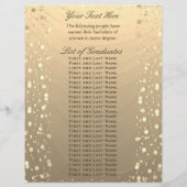 Afstuderen Luncheon Gold Confetti (Achterkant)