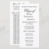 Afstuderen Luncheon Simple Typografie (Voorkant / Achterkant)