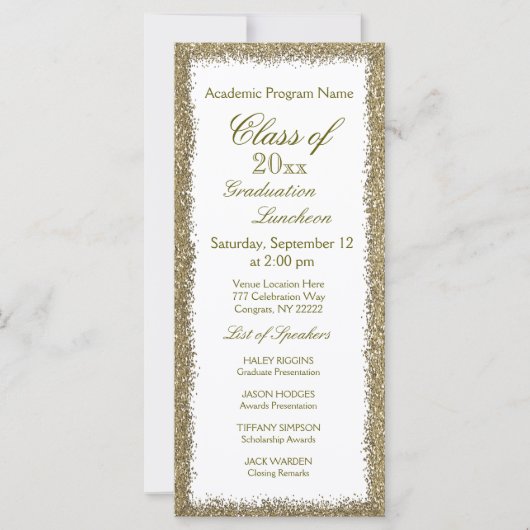 Afstuderen Luncheon Uitnodiging (Voorkant)