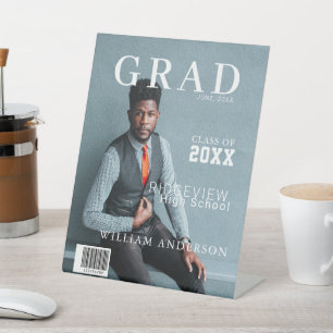 Afstuderen Magazine Foto Afstuderen Welkom Reclamebord Met Voetstuk