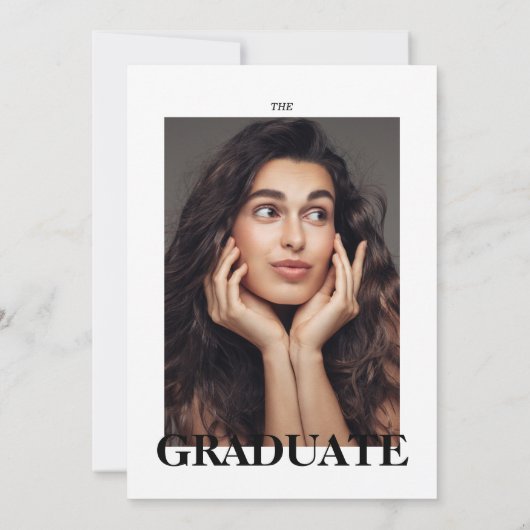 Afstuderen Magazine Hoesje Foto Aankondiging (Achterkant)