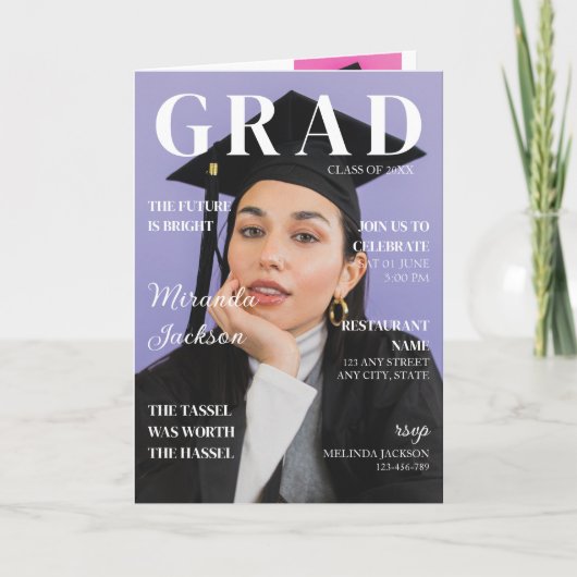 Afstuderen Magazine Uitnodiging Leuk Modern Boekje (Voorkant)