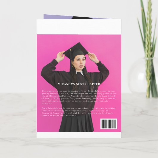 Afstuderen Magazine Uitnodiging Leuk Modern Boekje (Achterkant)