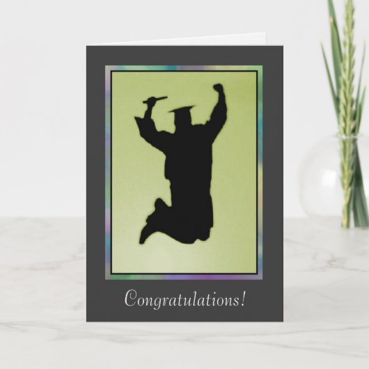 Afstuderen - Mannelijke Congrats op Kaart (Voorkant)