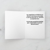 Afstuderen mannen verpleegster gefeliciteerd kaart (Binnen)