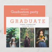 Afstuderen Manuscript Drie Foto's Koraal Kaart (Voorkant / Achterkant)