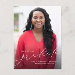 Afstuderen manuscript verticaal afstuderen uitnodiging briefkaart