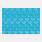 Afstuderen Marine blauw gepersonaliseerd Afstudeer Inpakpapier Vel (Voorkant)