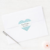 Afstuderen - Marokkaanse Trellis, Latticework - bl Hart Sticker (Envelop)