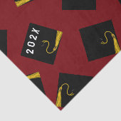 Afstuderen Maroon 2025 Tissuepapier (Detail)