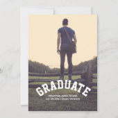 Afstuderen Masculine Modern Aangepast Aankondiging (Voorkant)