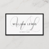 Afstuderen Matig Minimalistisch Manuscript QR Code Visitekaartje (Voorkant)