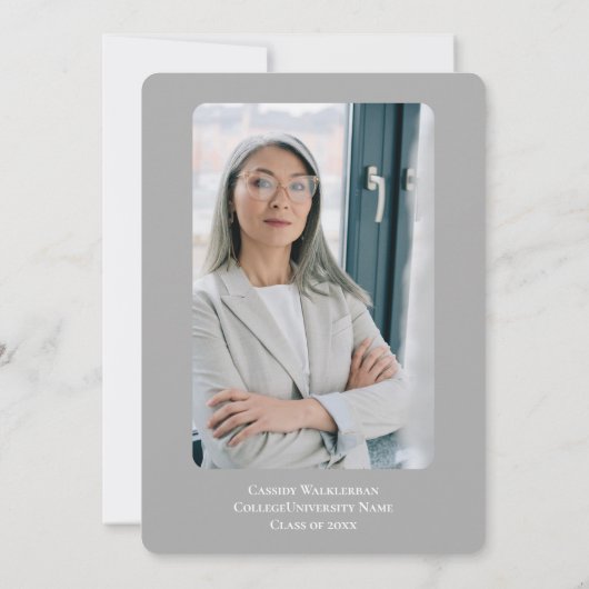 Afstuderen MBA Photo Afstuderen Kaart (Achterkant)