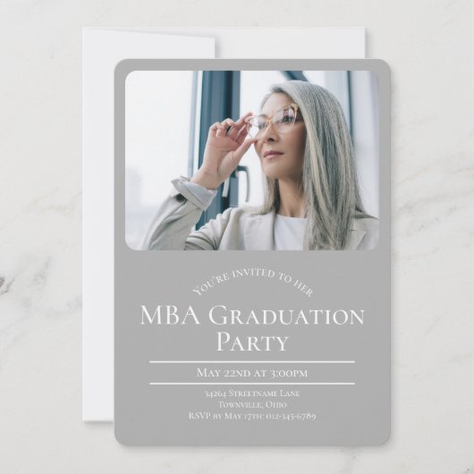 Afstuderen MBA Photo Afstuderen Kaart (Voorkant)