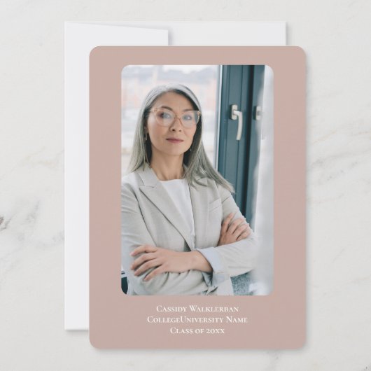 Afstuderen MBA Photo Afstuderen Kaart (Achterkant)