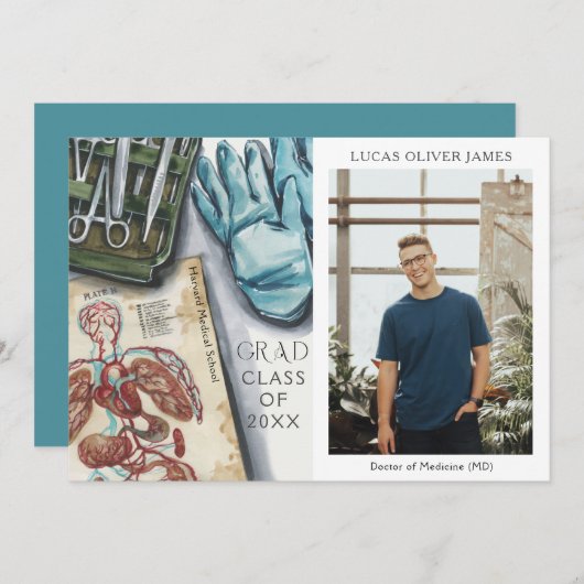 Afstuderen Medisch Dokter Geneeskunde Gezondheid (Voorkant / Achterkant)