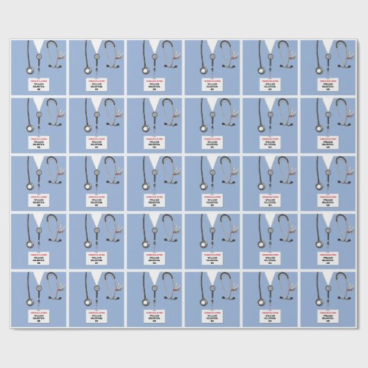 Afstuderen Medische school Cadeaupapier (Vlak)