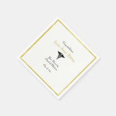 Afstuderen, Medische School, Caduceus, Goud Servet (Hoek)