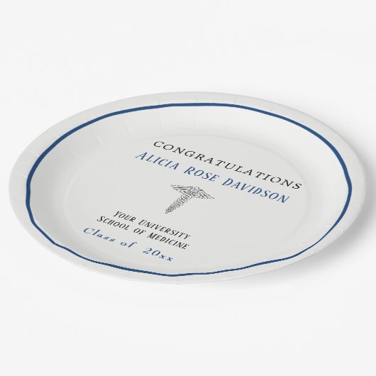 Afstuderen, Medische School, Caduceus, Papieren Bordje (Gekanteld)