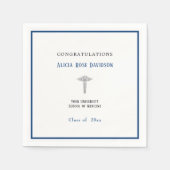 Afstuderen, Medische School, Caduceus, Servet (Voorkant)