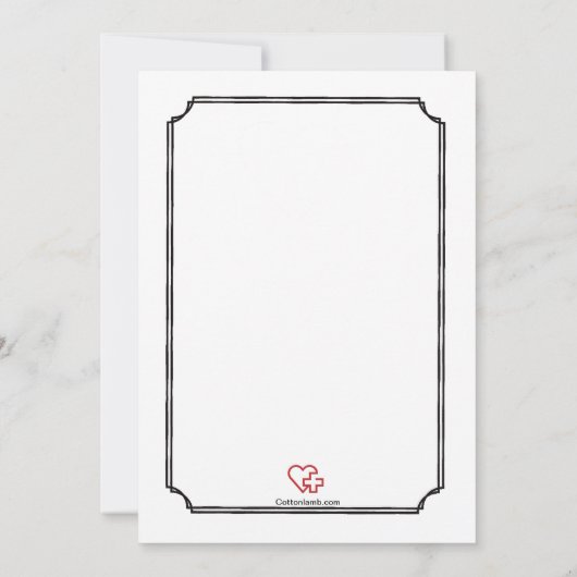 Afstuderen Medische school Foto Uitnodiging (Achterkant)