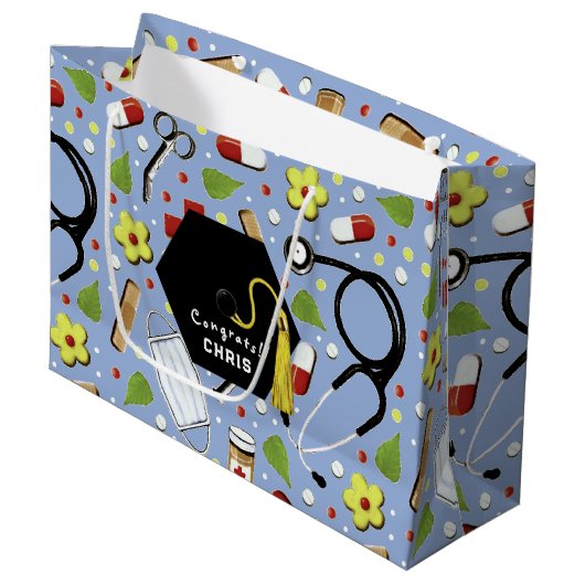 Afstuderen Medische School Groot Cadeauzakje (Voorkant Gekanteld)