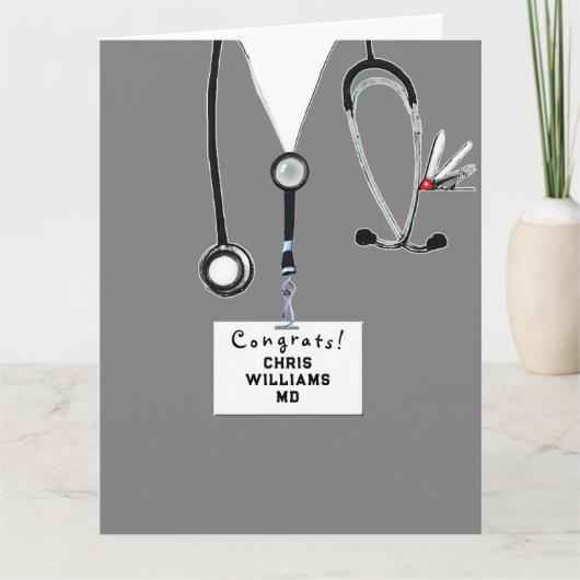 Afstuderen Medische School Kaart (Voorkant)